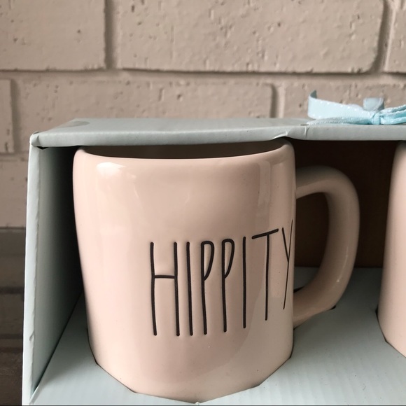 Rae Dunn Easter Hippity Hoppity Mugs Set of 2 - Picture 2 of 8